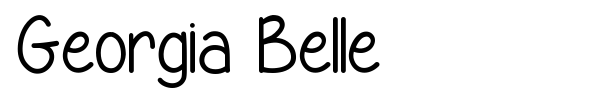 Georgia Belle font preview